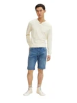 TOM TAILOR Jeansshorts JOSH Hellblau/Creme/Khaki/Beige/Weiß/Blau