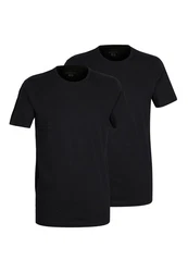 bugatti T-Shirt mit Rundhals-Ausschnitt Schwarz/Grau/Dunkelblau/Dunkelgrau