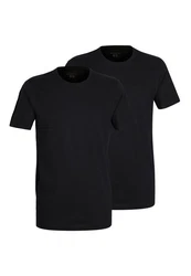 bugatti T-Shirt mit Rundhals-Ausschnitt Schwarz/Grau/Dunkelblau/Dunkelgrau