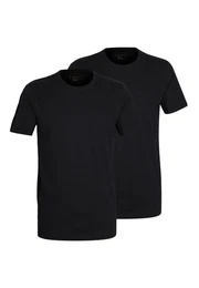 T-Shirt Herren T-Shirt uni 2er Pack (Packung, 2-tlg., 2) mit Rundhals-Ausschnitt