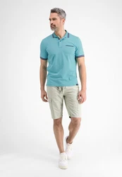 LERROS Poloshirt in Struktur-Piqué Türkis/Blau/Grün/Hellblau