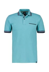 LERROS Poloshirt in Struktur-Piqué Türkis/Blau/Grün/Hellblau