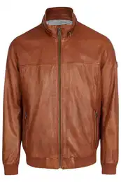 Lederjacke BUFABIANO mit Riegeln und Steppungen