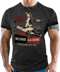 GASOLINE BANDIT T-Shirt Big Spark Dunkelgrau/Braun/Beige/Schwarz/Grau/Hellgrün/Rot/Khaki