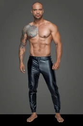 Lederhose Herren Wetlook-Heose H063 Lange Hose Treggings, Made in EU