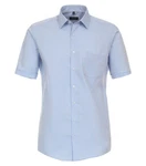 Redmond Kurzarmhemd Regular Fit Hellblau/Blau