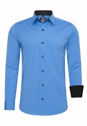 Rusty Neal Langarmhemd Grau/Pastell/Hellblau/Blau/Dunkelblau