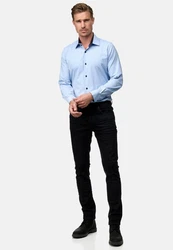 Rusty Neal Langarmhemd Hellblau/Blau