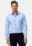 Rusty Neal Langarmhemd Hellblau/Blau
