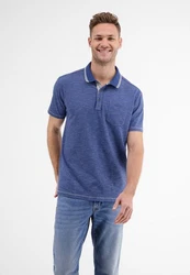 LERROS Poloshirt mit Finelinerstreifen Blau/Dunkelblau