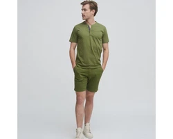 LIVING CRAFTS Bermuda-Short MIKA Khaki/Dunkelgrün/Grün