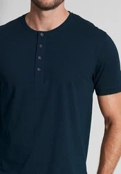 TOM TAILOR T-Shirt Cansas mit Knopfleiste 
