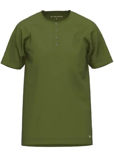 TOM TAILOR T-Shirt Cansas mit Knopfleiste Dunkelgrün TOM TAILOR T-Shirt Cansas mit Knopfleiste Dunkelgrün