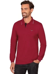 Poloshirt Modisches Poloshirt mit langen Armen (1-tlg)