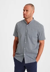 H.I.S Kurzarmhemd Regular Fit Stehkragenhemd 