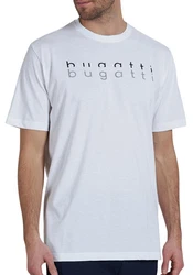 bugatti T-Shirt mit angenehmem Tragekomfort Bordeaux/Beige/Grau