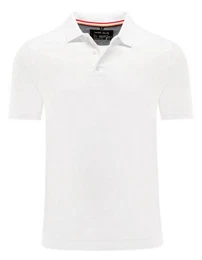 Poloshirt Poloshirt - Casual Fit - Polokragen - Einfarbig - Wei