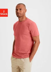 KangaROOS T-Shirt Freizeitshirt mit Kurzarm Rundhals Rot/Gelb/Orange/Mischfarben
