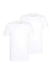 bugatti T-Shirt mit Rundhals-Ausschnitt Weiß