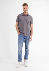 LERROS Poloshirt Two-Tone-Piqu zweifarbig