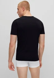 BOSS Herren Classic T-Shirt V-Neck 3er Pack schwarz