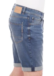 TOM TAILOR Herren Jeans Short Regular Slim Fit Josh Blau/Dunkelblau/Hellblau