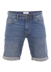 TOM TAILOR Herren Jeans Short Regular Slim Fit Josh Blau/Dunkelblau/Hellblau