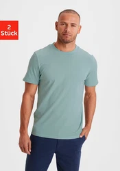 KangaROOS T-Shirt Freizeitshirt mit Kurzarm Rundhals Grau/Grün/Blau/Khaki/Hellgrau/Dunkelgrün