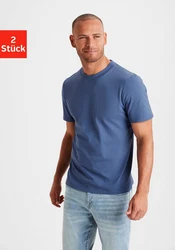 KangaROOS T-Shirt Freizeitshirt mit Kurzarm Rundhals Grau/Weiß/Dunkelblau/Blau/Hellblau