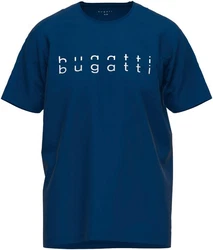 bugatti T-Shirt mit angenehmem Tragekomfort Dunkelblau