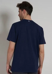 bugatti T-Shirt mit angenehmem Tragekomfort Dunkelblau