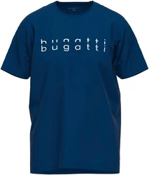 bugatti T-Shirt mit angenehmem Tragekomfort Dunkelblau