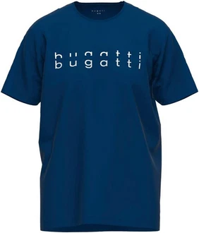 bugatti T-Shirt mit angenehmem Tragekomfort Dunkelblau