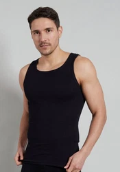 TOM TAILOR Unterhemd Schwarz