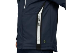 Leibwchter Winterjacke Flex-Line Herren Winter Softshelljacke Dunkelblau/Blau