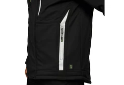 Leibwchter Winterjacke Flex-Line Herren Winter Softshelljacke Schwarz/Grau