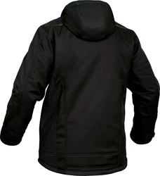 Leibwchter Winterjacke Flex-Line Herren Winter Softshelljacke Schwarz/Grau
