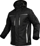 Leibwchter Winterjacke Flex-Line Herren Winter Softshelljacke Schwarz/Grau
