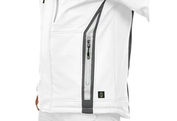 Leibwchter Winterjacke Flex-Line Herren Winter Softshelljacke Weiß/Grau/Creme
