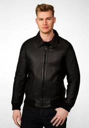 Lederjacke Ben Hochwertiges Lamm-Nappa Leder
