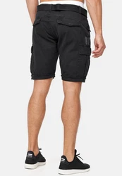 Indicode Cargoshorts Jaramillo Schwarz/Dunkelgrau