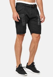 Indicode Cargoshorts Jaramillo Schwarz/Dunkelgrau