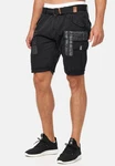 Indicode Cargoshorts Jaramillo Schwarz/Dunkelgrau