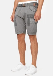 Indicode Cargoshorts Jaramillo Grau/Hellgrau/Dunkelgrau/Khaki