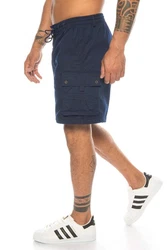 Kendindza Collection Cargobermudas Cargo Taschen Abnehmbare Beine Herren (Bermudas) Dunkelblau/Blau