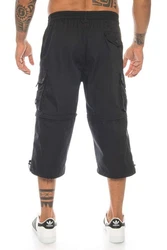 Kendindza Collection Cargobermudas Cargo Taschen Abnehmbare Beine Herren (Bermudas) Dunkelblau/Schwarz/Dunkelgrau/Khaki/Grau