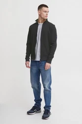 Indicode Sweatjacke IDArcelio mit Stehkragen Schwarz/Dunkelgrau