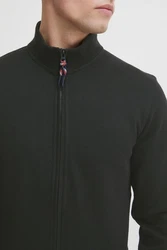 Indicode Sweatjacke IDArcelio mit Stehkragen Schwarz/Dunkelgrau