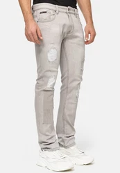 Indicode Jeans Mcintyre Grau/Khaki/Beige/Braun