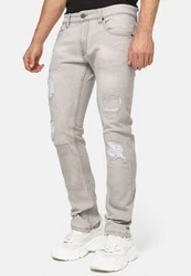 Indicode Jeans Mcintyre Grau/Khaki/Beige/Braun